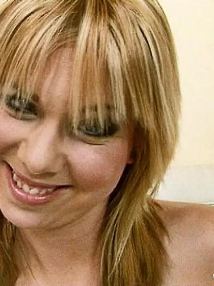 Adorable madam having white hair is taking off her bikini and dr