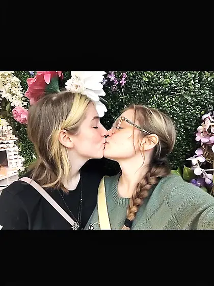 Me and my sisters making out