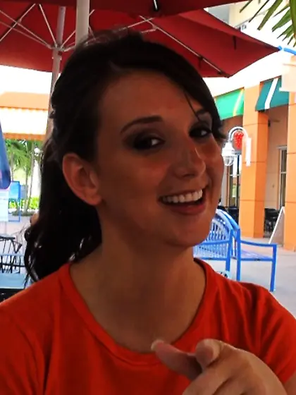 Katie Jordin screams and moans while she gets her vagina nailed