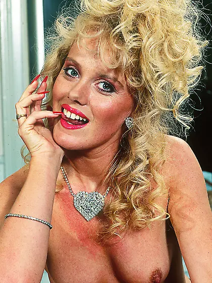 Elegant hottie curly blonde