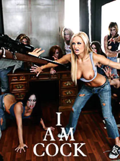 Zombie chick swallows huge