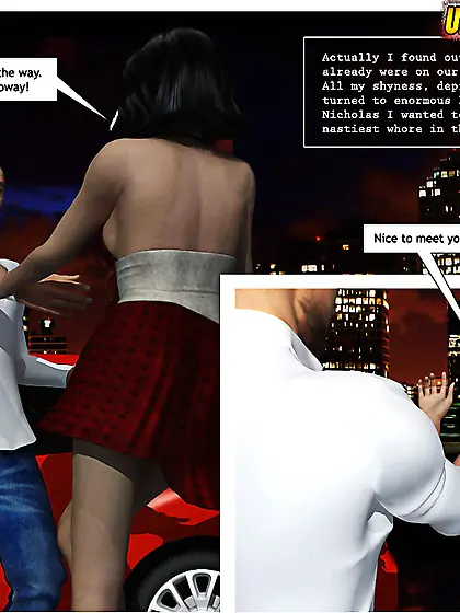 Slutty nude girl rides