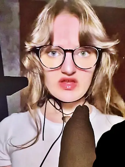 My crush Katya enikeevva looking at my pee-pee