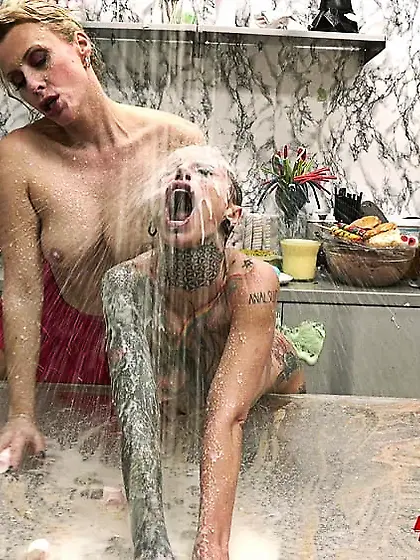 Cum and Milk Shower