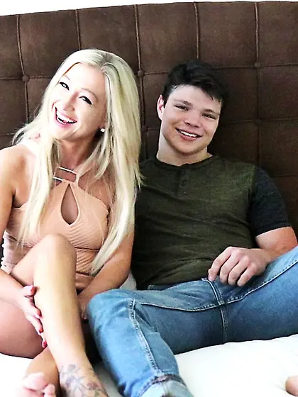 Adorable blonde adores fucked