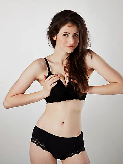 Luscious hottie black lingerie