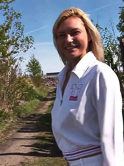 Blonde teen babe white