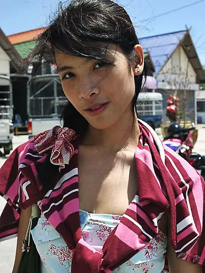 Asian TS Fai Starts Her Solo Outside