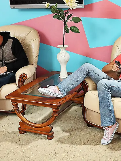 Lizzie entertains herself with