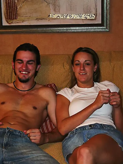 Dude with pierced dick enjoys blowjob and sex with his seductive