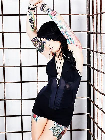 Horny emo poses cage