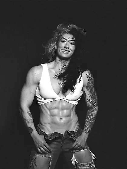 natasha a wanna be tough big ass muscle slut