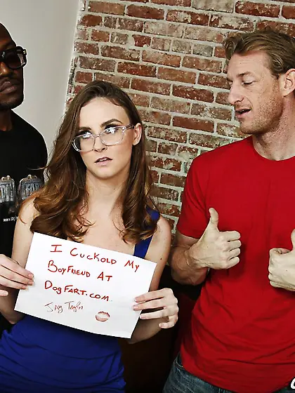 Lewd Jay Taylor is having awesome sex fun with the huge black pi