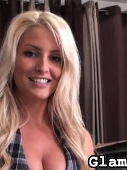 Blonde bitch begs slave