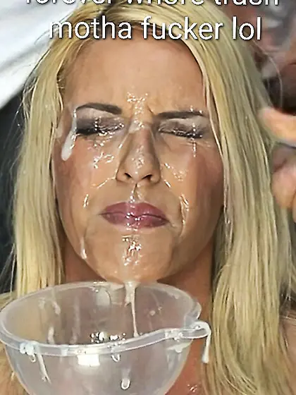 Bust ur loads on this sperm soaked whore face lol
