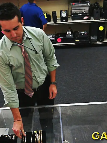 Brunette manager shirt tie