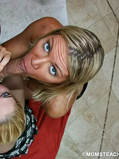 Mom Teaches Teen To Suck Dick