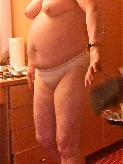 my wife big belly sagging tits