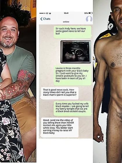 Impotent cuck helped by a black bull