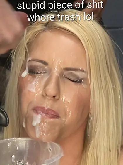 Bust ur loads on this sperm soaked whore face lol