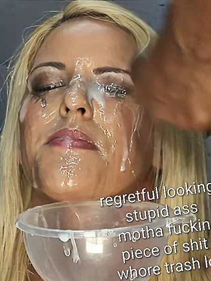 Bust ur loads on this sperm soaked whore face lol