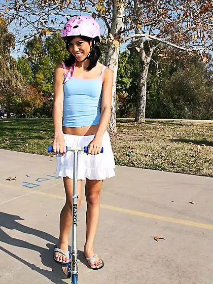 Small titted latina girl Jerri Lee with pierced clit and belly b