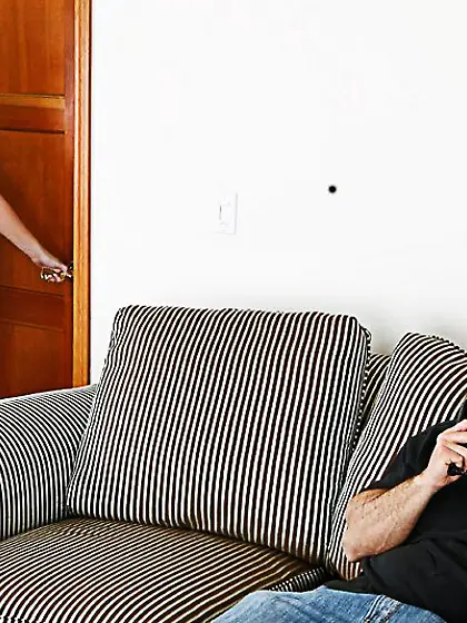 Guy rips Holly West???s bikini off to plunge into the furious ha