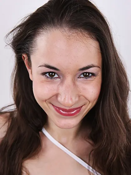 Slim brunette bushy pussy