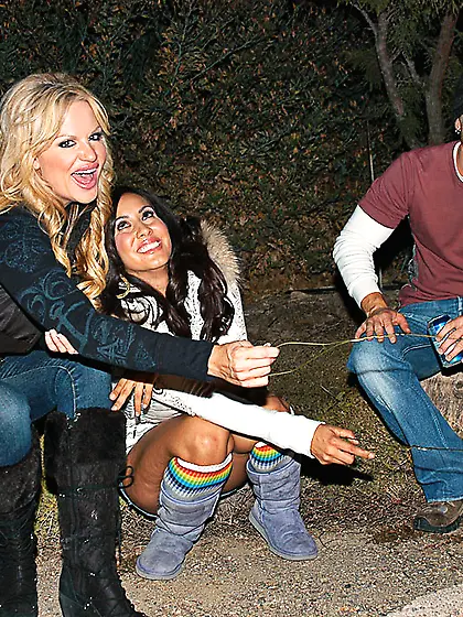 Frisky Isis Love,  Kelly Madison and their boyfriend went camping