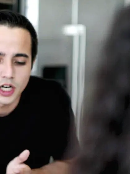 Young guy stiffs mulattas