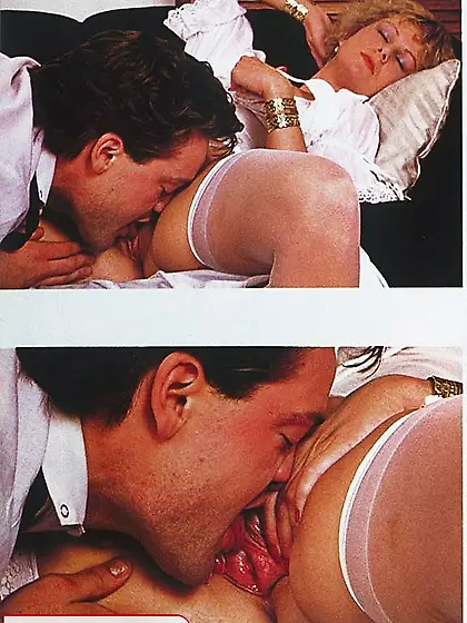 Alluring babe white nighty