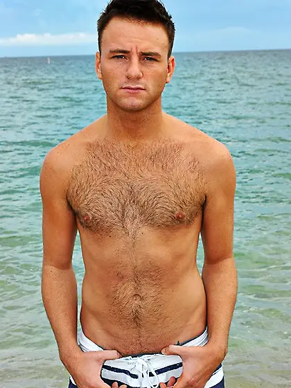 Gorgeous twinks posing topless