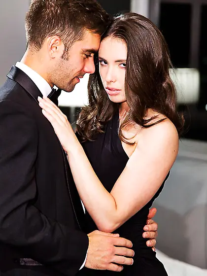 High class brunette Casey Calvert gets drilled hardcore by her h