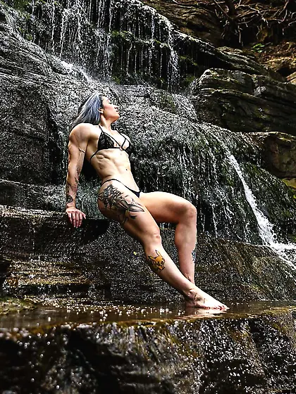 natasha a wanna be tough big ass muscle slut