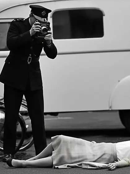 Film Noir Crime Scene