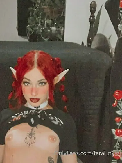 Bimbo Red Head Elf Girl