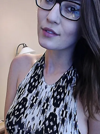 Dark haired chick glasses