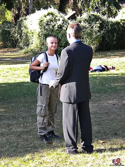 Bald sexy british slut