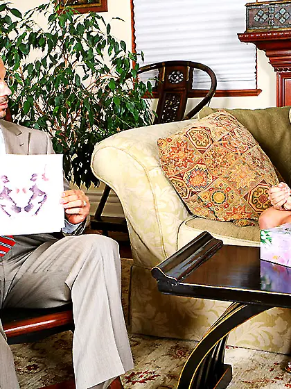 Horny doctor undressing busty