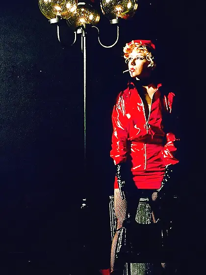 Blonde bombshell teases handsome