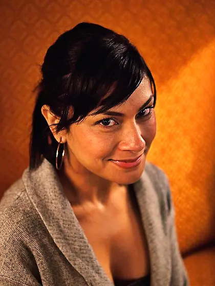 Winsome latina slave performs