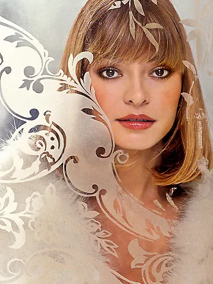 Sweet blonde lady posing