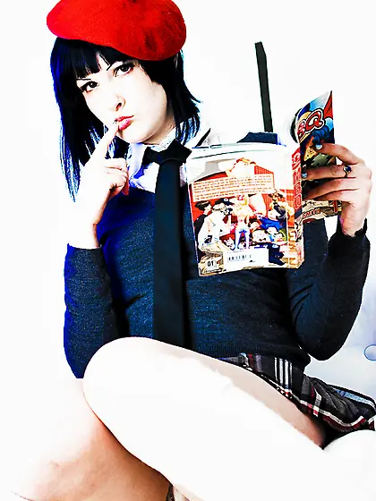 Melodie dresses japanese school