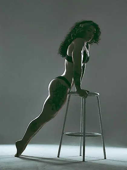 natasha a wanna be tough big ass muscle slut