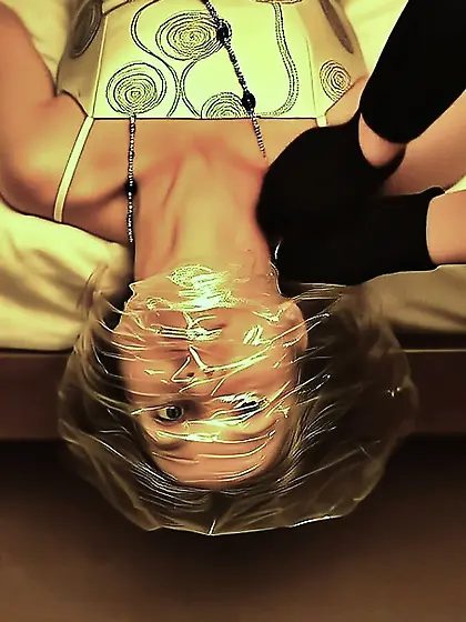 strangled,  suffocated,  crime scene