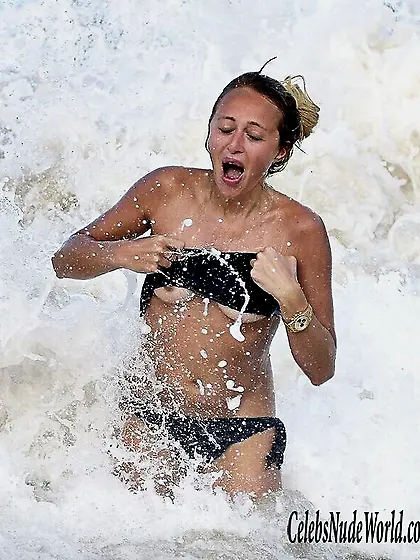 Lana Scolaro Topless In St. Barts