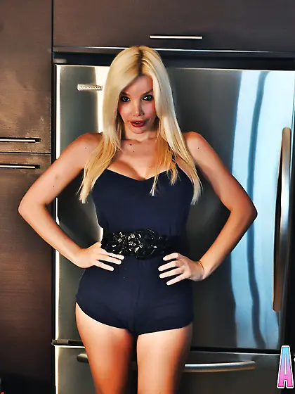 Great TS Strokes her Cock with Both Hands