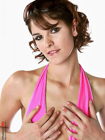 This babe Demi Nubiles is taking off her tight outfit and presen