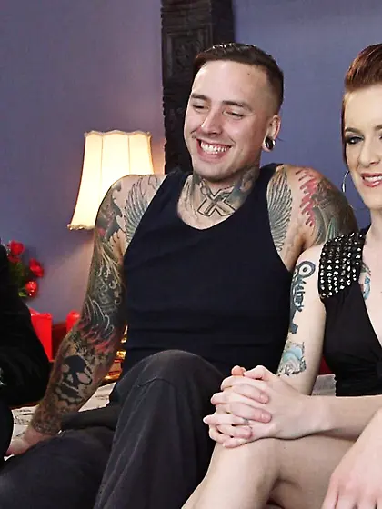 Short hair hot threesomes