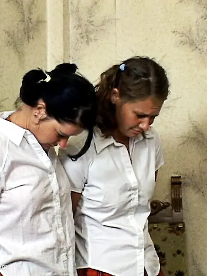 Schoolgirls trouble asses spanked